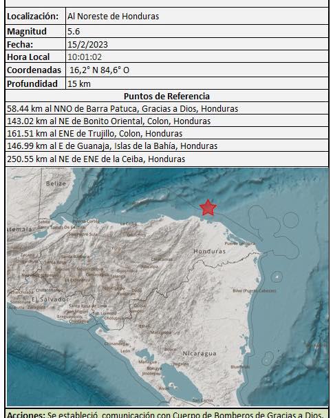 Sismo de 5.6 grados sacude zonas de Trujillo