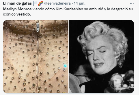 Los divertidos memes por el daño provocado por Kim Kardashian al vestido de Marilyn Monroe