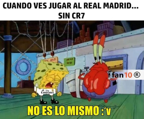 Memes destrozan al Real Madrid tras su primer partido sin Cristiano Ronaldo