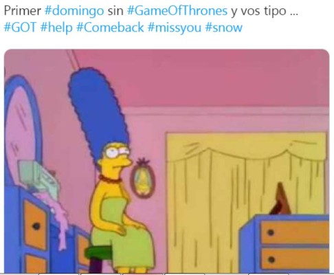 Los mejores memes del primer domingo sin Game Of Thrones