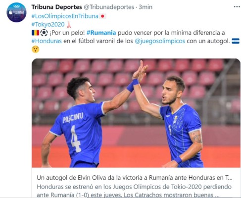 Prensa internacional cataloga de 'infortunada' la derrota de Honduras ante Rumania