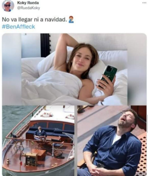 Los divertidos memes de Ben Affleck en su luna de miel con Jennifer López