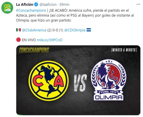 ¿Qué dice la prensa mexicana luego del triunfo del Olimpia 1-0 sobre el América?