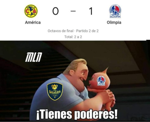 Los divertidos memes que dejó el triunfo del Olimpia sobre el América en el Azteca