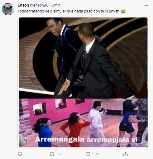 Redes sociales explotan con memes tras puñetazo de Will Smith a Chris Rock