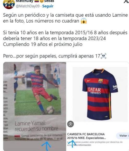 ¿Tiene o no 16 años? Los memes sobre la edad de Lamine Yamal