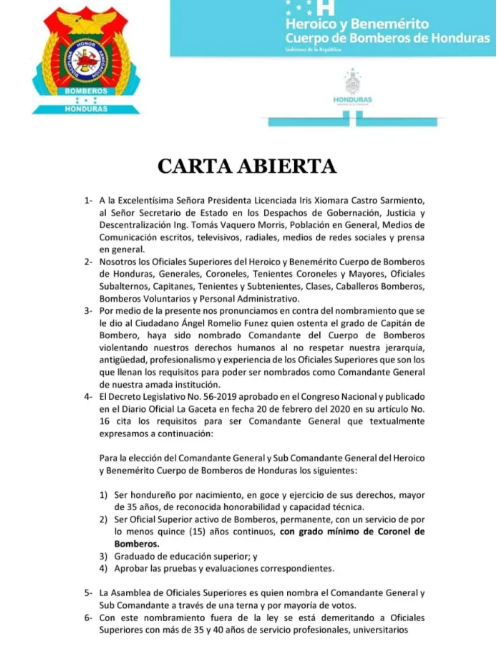 “No es posible que seamos comandados por un capitán”: bomberos de rango superior sobre Ángel Fúnez