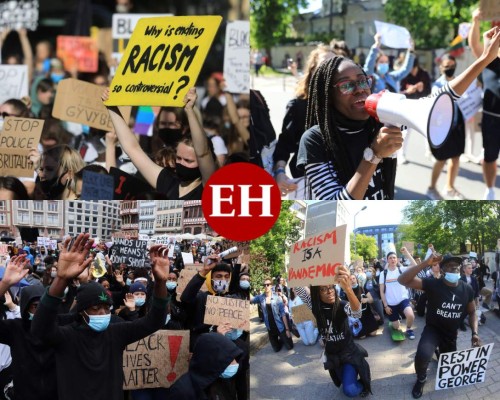 FOTOS: Negros en Europa también sufren racismo y se suman a protestas por George Floyd