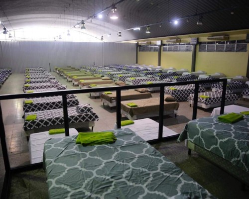 EN FOTOS: El interior del centro de aislamiento para migrantes retornados en Infop