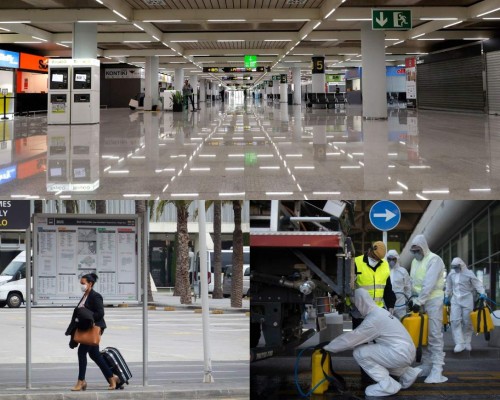 Alarma y calles vacías, las imágenes de la cuarentena en España