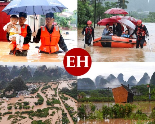 FOTOS: Devastadoras lluvias en China dejan muertos y desplazados