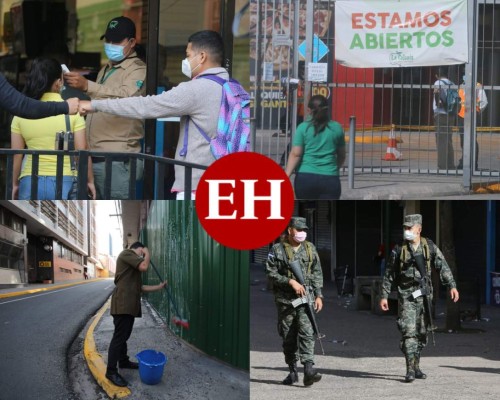 Parcialmente desolada y en labores de limpieza, así luce este sábado la capital