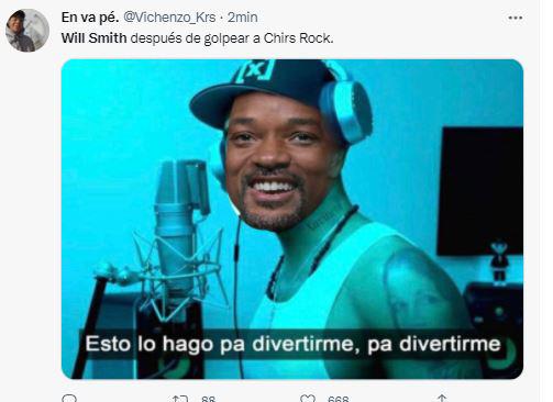 Redes sociales explotan con memes tras puñetazo de Will Smith a Chris Rock