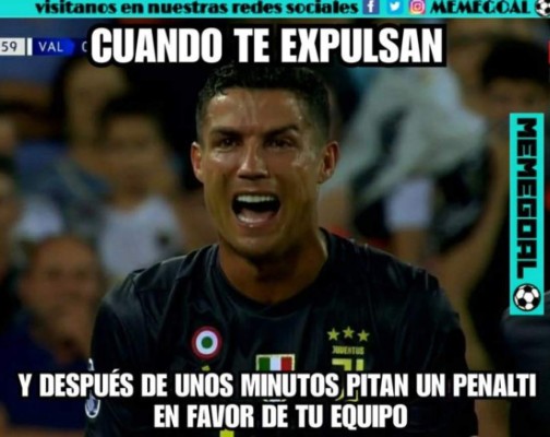 Los memes tras la expulsión de Cristiano Ronaldo en la Champions League