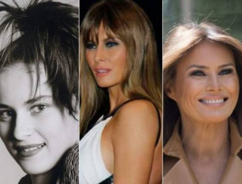 FOTOS: Los cambios físicos de Melania Trump, primera dama de Estados Unidos