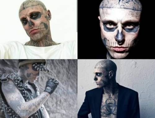 Así lucía Zombie Boy, el modelo y artista que tenía todo su cuerpo tatuado