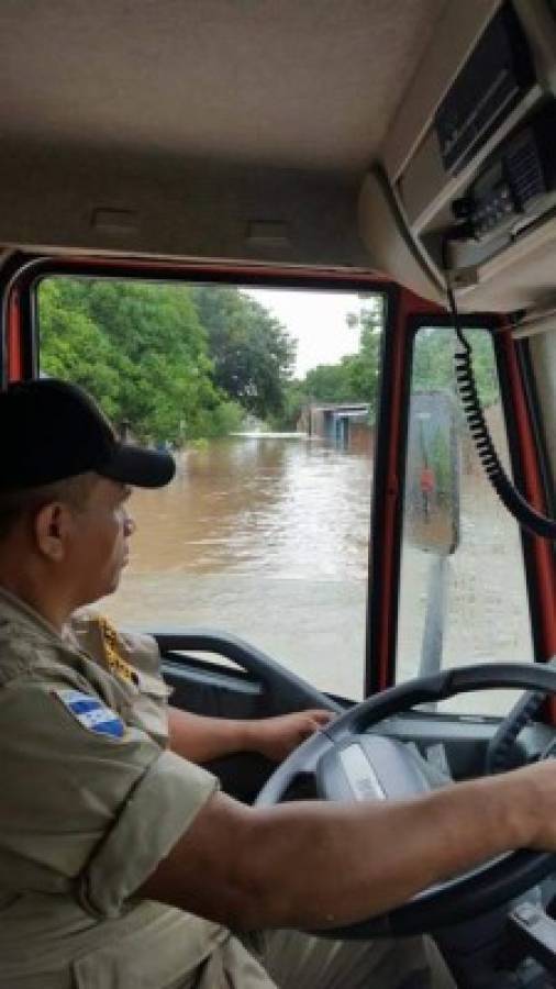 Alerta roja en ciudad de Choluteca por fuertes lluvias