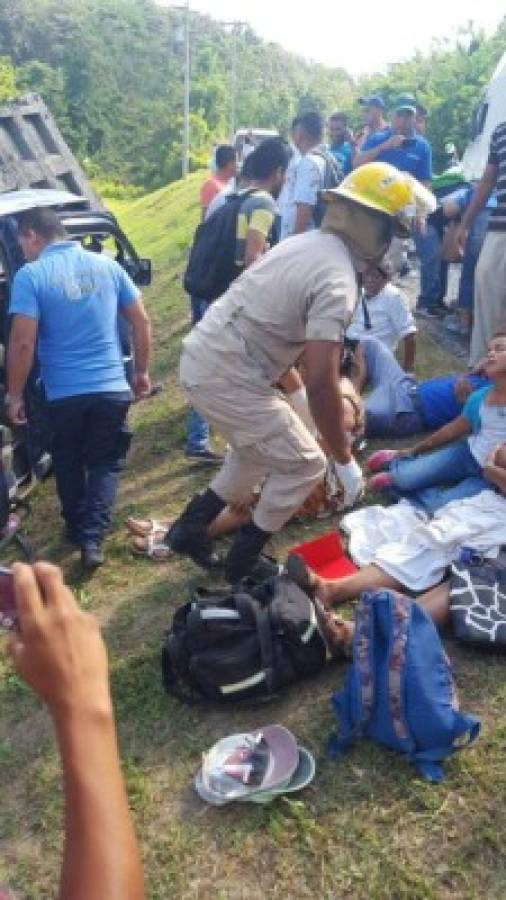 Honduras: Nueve heridos deja accidente vial en Roatán