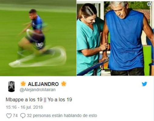 'Yo a los 19': Los mejores memes de Mbappé tras su gane en el Mundial de Rusia