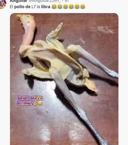 Así es el pollo de 7 lempiras la libra: memes en redes sociales no perdonan error de funcionario