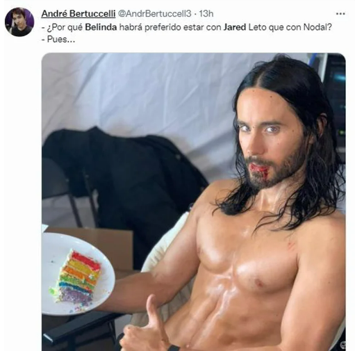 Los graciosos memes que dejó las vacaciones de Belinda con Jared Leto por Italia