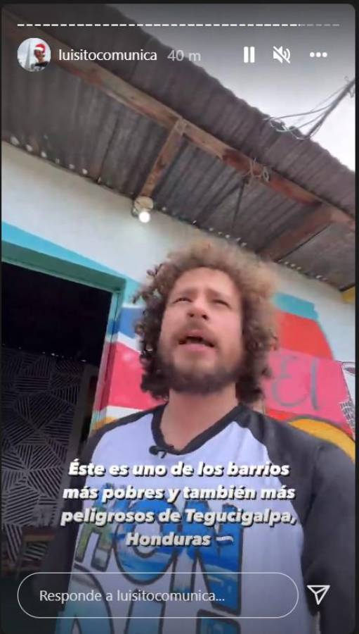 Luisito Comunica encuentra mural de su cara en colonia capitalina