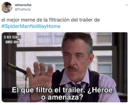 Los divertidos y explosivos memes que dejó el tráiler de Spider-Man: No way home