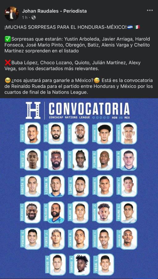 Así reaccionó la prensa ante convocatoria de Rueda para Honduras vs México: Piden a Quioto