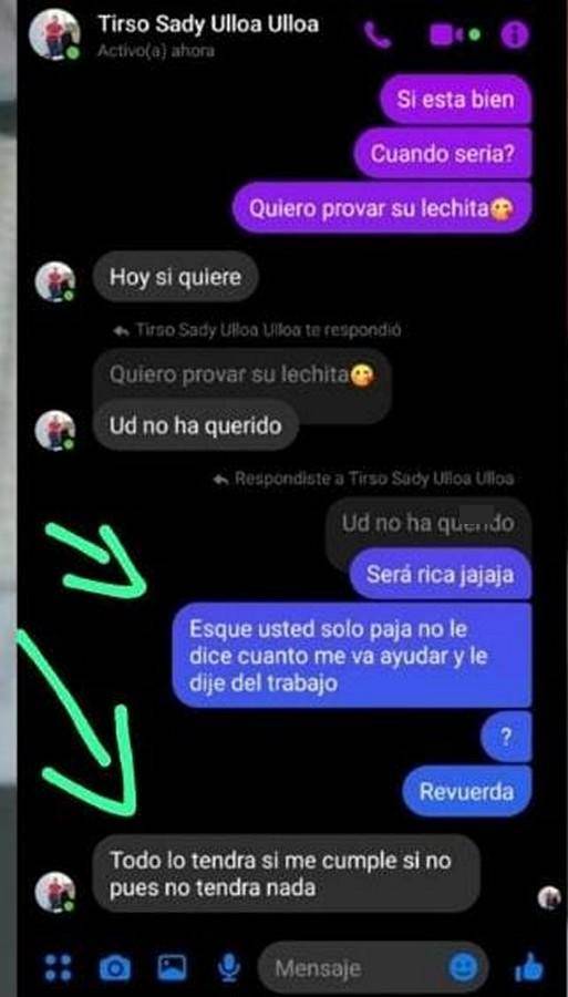 Sale a la luz chat de alto funcionario solicitando favores sexuales a cambio de trabajo en el IP