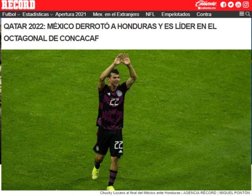 'La H es muda': Prensa azteca destaca goleada de México frente a Honduras