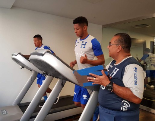 Selección de Honduras realizó trabajos de gimnasio previo al duelo ante Curazao