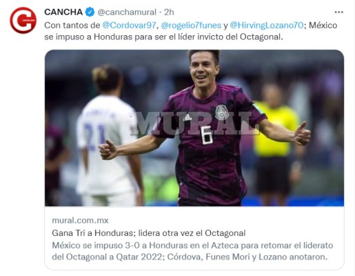 'La H es muda': Prensa azteca destaca goleada de México frente a Honduras