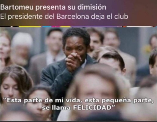 Los crueles memes que dejó la renuncia de Josep Maria Bartomeu del Barcelona