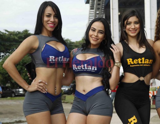 Guapas hondureñas invaden el estadio Olímpico en la final Real España vs Motagua