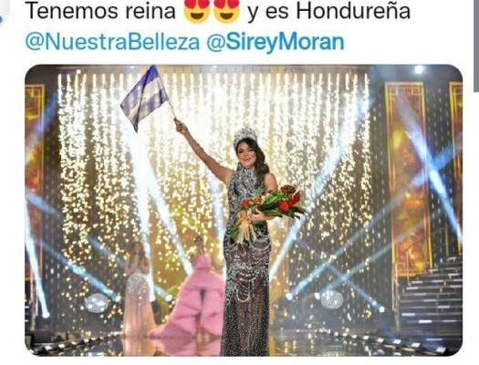 Sirey Morán: Así reaccionaron los hondureños tras ganar la corona de Nuestra Belleza Latina