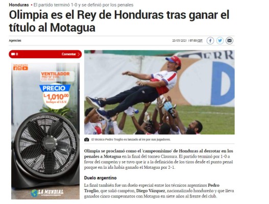 Prensa internacional llena de elogios al Olimpia y a Pedro Troglio por el tricampeonato