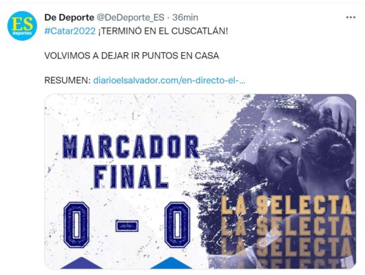 Prensa internacional resalta empate entre Honduras y El Salvador en el Cuscatlán