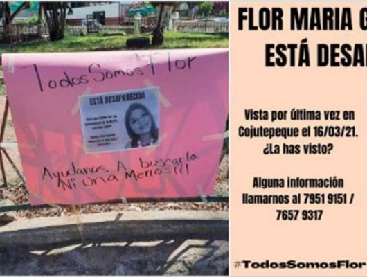 Intensa búsqueda de Flor María García, joven madre salvadoreña que lleva tres meses desaparecida