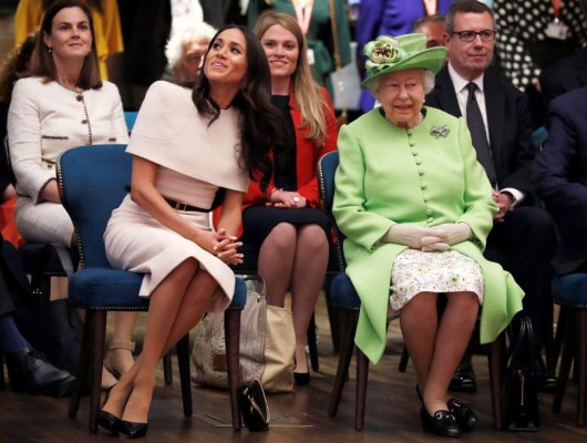 FOTOS: Así vistió Meghan Markle, duquesa de Sussex, en su tercera aparición junto a la reina Isabel II