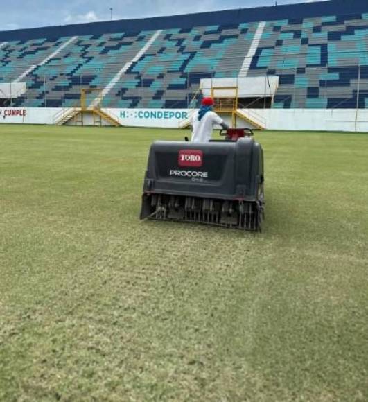 Estadio Morazán ya tiene fecha para que se juegue en la nueva grama