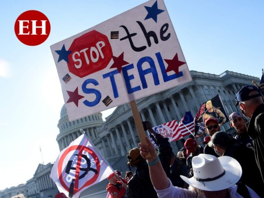 FOTOS: Violenta protesta a favor de Trump deja heridos y detenidos