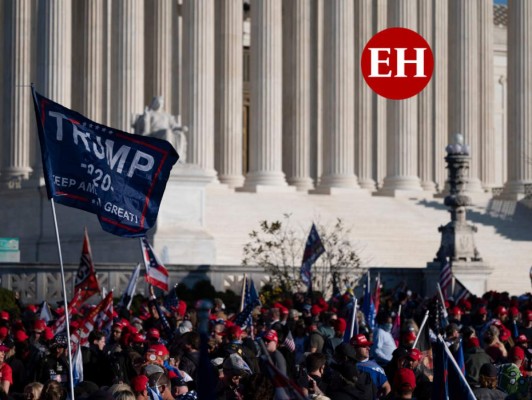 FOTOS: Violenta protesta a favor de Trump deja heridos y detenidos