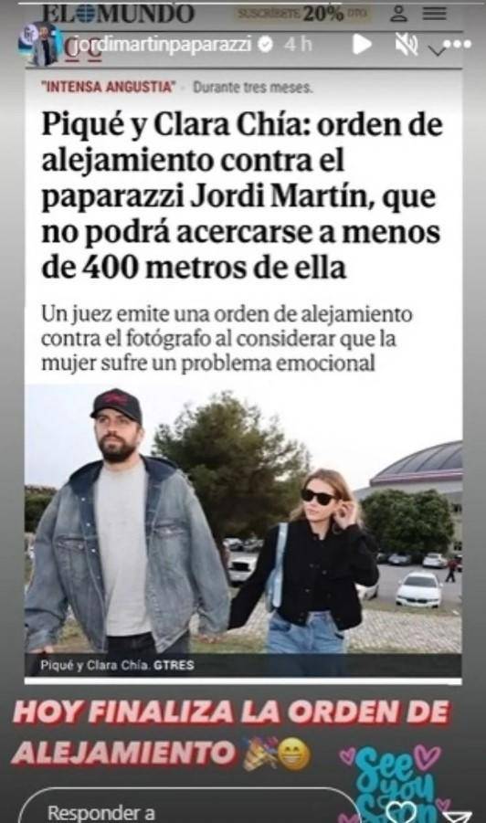 Esta fue la publicación de Jordi en sus redes sociales.