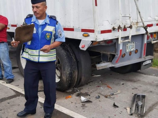 Las imágenes que dejó el accidente de una familia en Amarateca