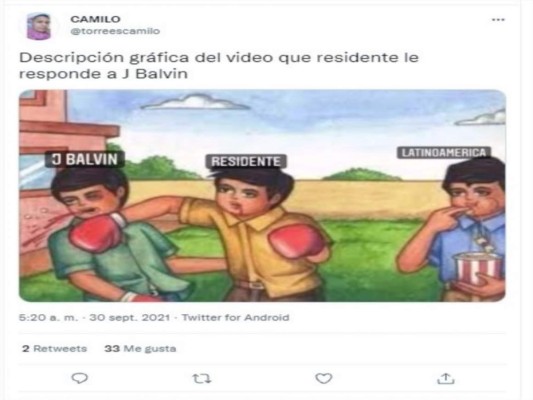 Avalancha de memes contra J Balvin tras mensaje de Residente por los Grammy