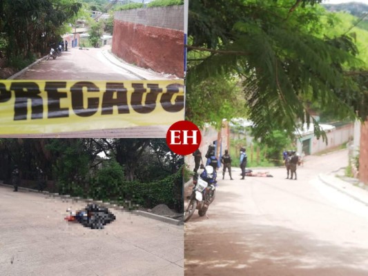 Dantescas fotos: en bolsas plásticas dejan tres cadáveres en plena vía pública