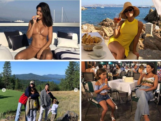 FOTOS: Así fueron las vacaciones de lujo de Kourtney Kardashian  