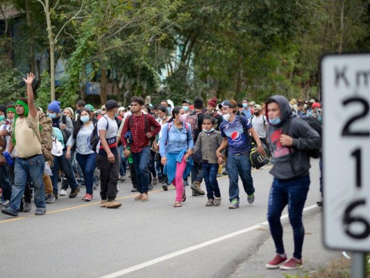 Las 20 fotos más impactantes de la caravana migrante