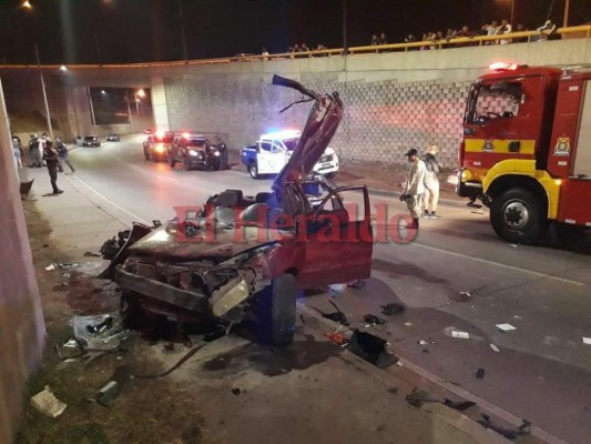 Así quedó el vehículo donde perdieron la vida dos mujeres tras fatal accidente de tránsito