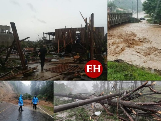 Una muerte y devastación deja la tormenta Iota a su llegada a Honduras (FOTOS)